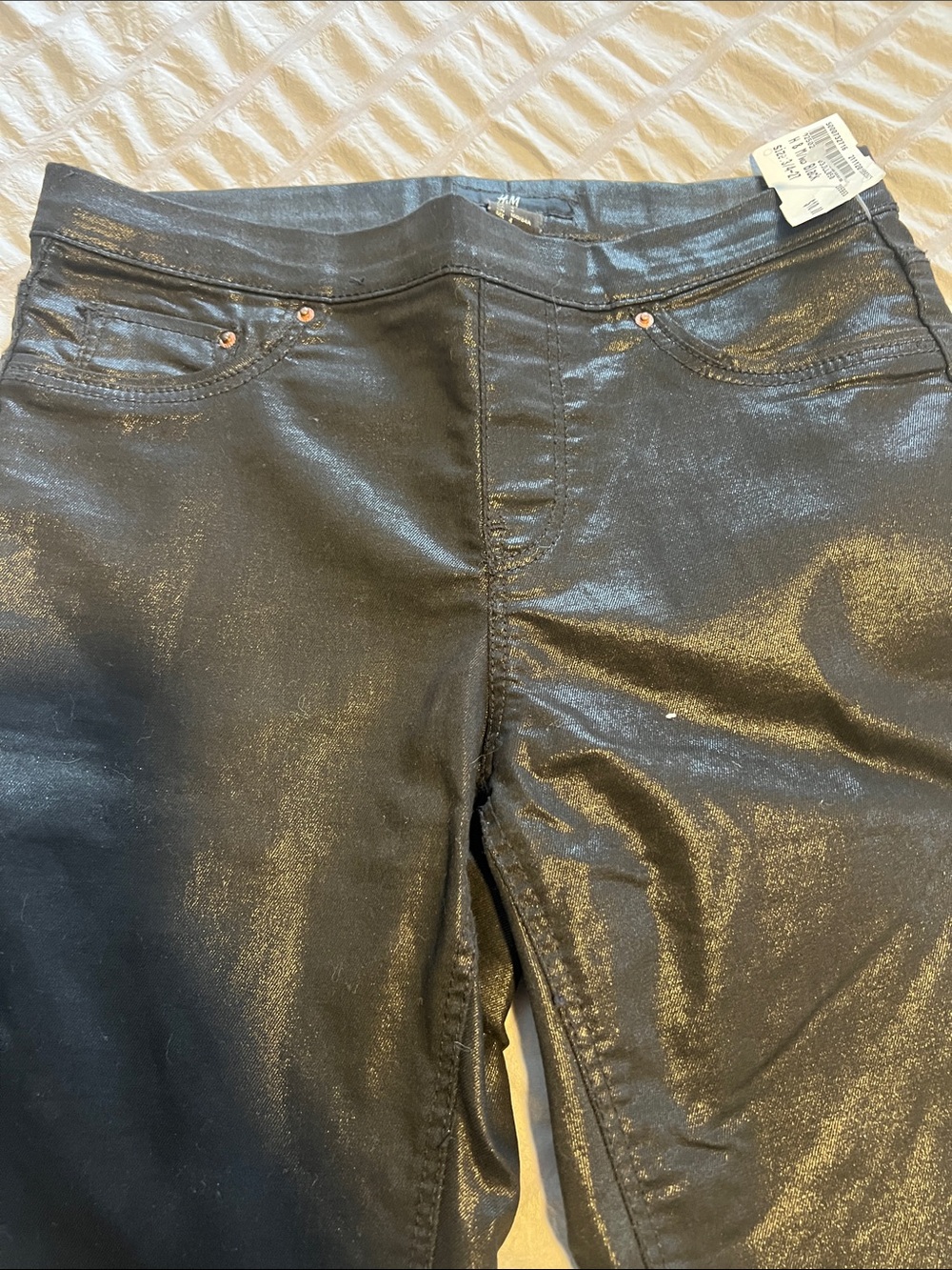 H&M Shiny Black Skinny Jeans - Picture 2 of 4